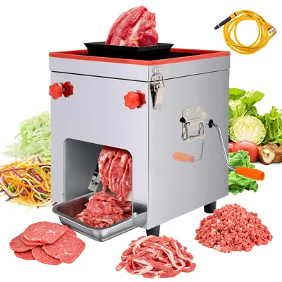 Fleischschneidemaschine 850 W, 150 kg/h, 3-in-1, Edelstahl