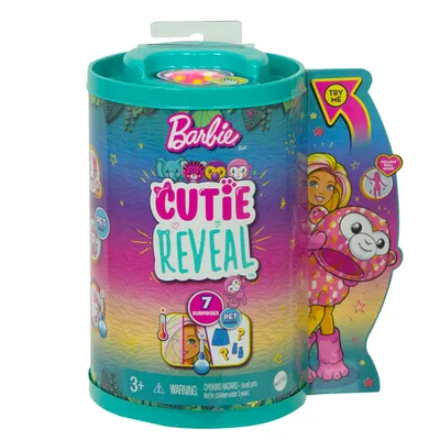 Zdjęcie produktu dla Barbie Cutie Reveal HKR14, Lalka modowa, Damski, 3 lat(a), Dziewczyna, 139 mm, 200 g