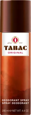A product shot of a Tabac Original Deodorant Spray can.