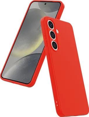 Image de Étui pour téléphone Smartphonica
Convient pour Samsung Galaxy S24 Plus Silicone avec protection souple
Intérieur - BackCover Case Soft Inside - Rouge