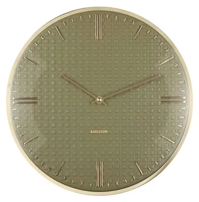 Produktbild von Karlsson - Wanduhr Riqueza - Grün - Ø35cm
