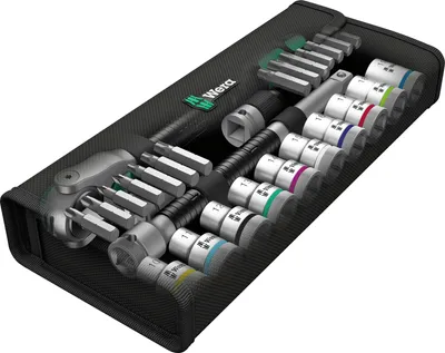 Productafbeelding van Zyklop Speed-ratel 1/2'' in metrische set 28-delig