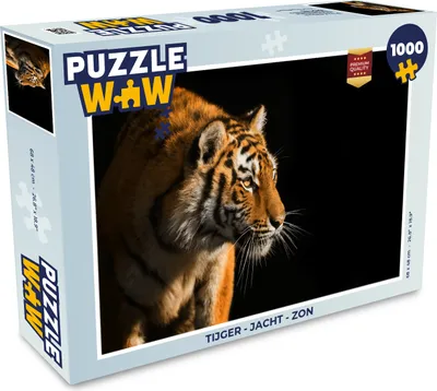 Obrázek produktu pro MuchoWow MuchoWow® Puzzle 1000 ks Tygr - Lov - Slunce