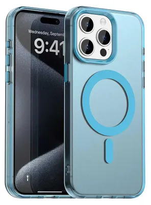 Produktbild von Techsuit - CandyCase MagSafe Schutzhülle für iPhone 15 Pro Max - blau