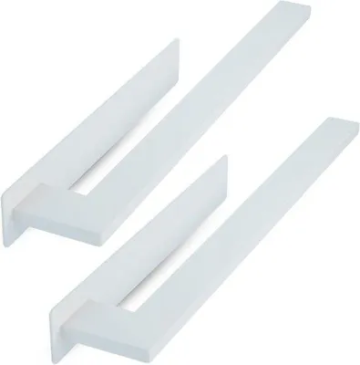 Productafbeelding van Handdoekenrek Badkamer - Handdoekhouder Wandmontage - Handdoeken Drogen - Roestvrij Staal - 39 cm - Wit