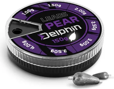 Zdjęcie produktu dla Delphin LEADS Pear With Stripe Set 150 g 1,0-4,0 g