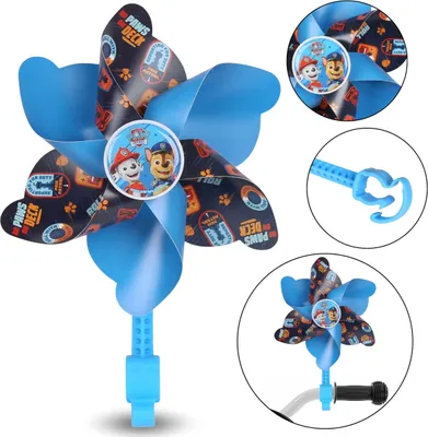 Obrázek produktu pro Paw Patrol Chase Marshall Námořnický modrý vějíř na řídítka jízdních kol, koloběžek, pro děti
