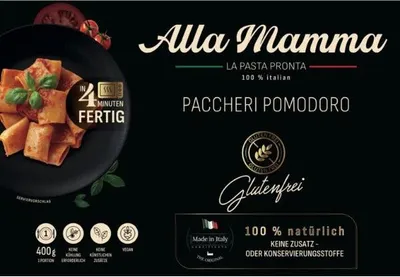 Produktbild von Alla Mamma Paccheri Pomodoro 400g
