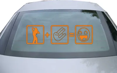 Produktbild von Indigos UG - Aufkleber Heckscheibe & Motorklappe DE2245 - orange - 600x171 mm - Shocker Formel - Auto Scheiben Fenster Heckklappe Tuning Racing JDM - Die cut