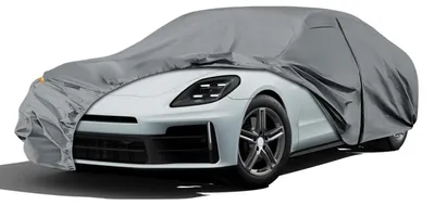 Image de Housse de protection imperméable pour Porsche Panamera, modèles de 2014 à 2025, adaptée à toutes les conditions météorologiques, couleur grise