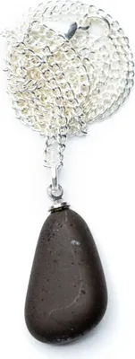 Produktbild von Edelstein Shungit Kette Miniblings 45cm Anhänger Halskette Steine Stein schwarz