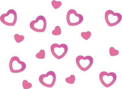 Produktbild von Oblique Unique Herz Konfetti Tischdeko Liebe Romantik Hochzeitsdeko - rosa