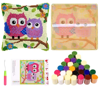 Imagen del producto de Juego de fundas de cojín, 43 x 43 cm, para adultos y niños