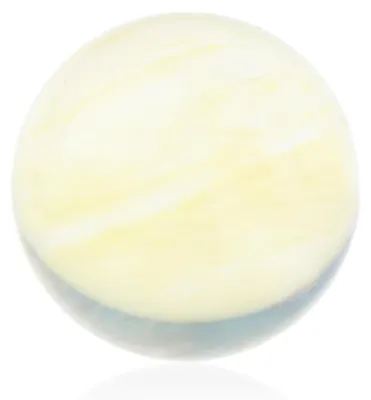 Dekostein Opaliet Gelb, Glaskugel 30 mm, 1 Stück