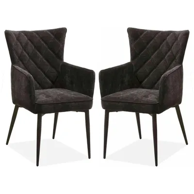 Imagen del producto de Silla de comedor Fleur de la colección MX Sofa – Color (juego de 2 unidades)