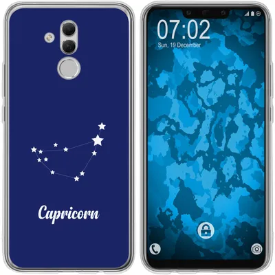 Produktbild von PhoneNatic Case kompatibel mit Huawei Mate 20 Lite Silikon-Hülle SternzeichenCapricornus M7