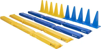Produktbild von Pferdegasse für Bodenarbeit mit Tasche + je 5 gelbe und blaue Leitkegel 48 cm