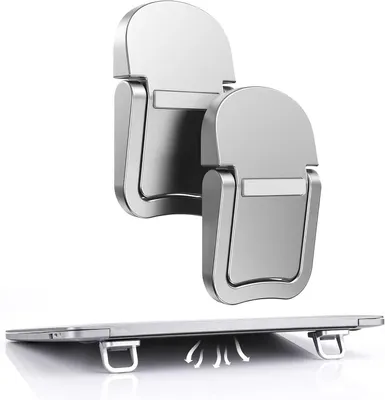 Imagen del producto de Soporte portátil plegable, de aleación, con diseño ergonómico, ideal para trabajar desde casa