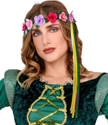 Produktbild von Blumenkranz Haare Haarschmuck Blumen rosa
