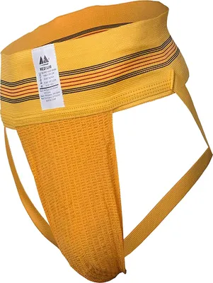 Immagine prodotto di MM Sports - Intimo da Uomo Sospensorio - The Original No. 10 Swimmer/Jogger Jockstrap 3 inch Yellow - 1x Taglia L