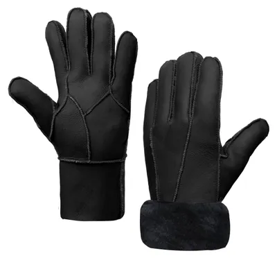 Produktbild von Omgoods – Lederhandschuhe für Herren mit warmer Schurwollfütterung