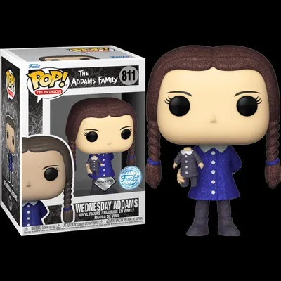 Image de Figurine Funko POP The Adamss Familly 811 Wednesday Addams Diamond Special Edition Brokatowa