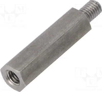 Produktbild von 10x Distanzmuffe mit Gewinde 35mm Innengew: M6 Außengew: M6 249X35 Distanzelemente