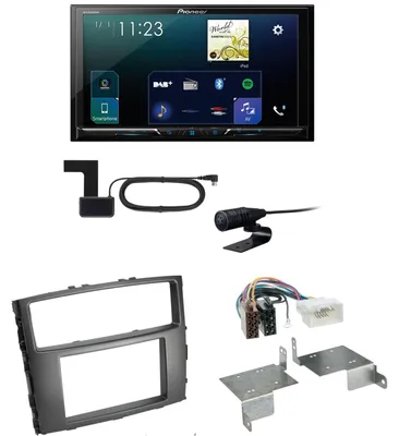 Produktbild von Pioneer SPH-DA230DAB CarPlay USB MP3 Einbauset für Mitsubishi Pajero bis 2014