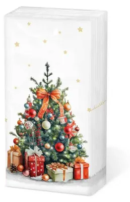 Image de Ambiente - Mouchoirs en papier - Sapin de Noël décoré