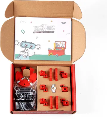 Produktbild von The OffBits ChopperBit - Fahrzeugset, Konstruktionsspielzeug, Baukasten, MINT-Spielzeug, EX0207