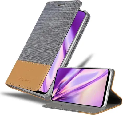 Immagine prodotto di Cadorabo cover per Huawei NOVA 6 SE / P40 LITE / NOVA 7i cover protettiva in grigio custodia per cellulare custodia a libro cover