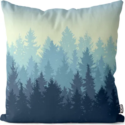 Produktbild von VOID Grafischer Wald Kissenbezug Kissenhülle Sofakissen Kissen Deko Outdoor-Kissen Dekokissen