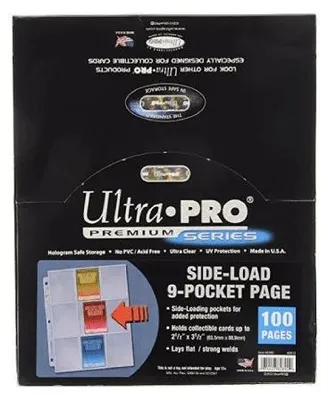 Image de Ultra Pro - 9 pochettes SIDE-LOAD - 100 pages