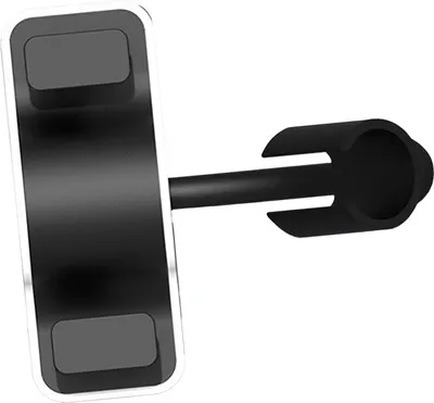 Image de Support de pommeau de douche 360�� Support mural de douche sans trou, noir