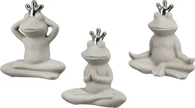 Obrázek produktu pro Gilde Keramik žába "Yoga" VE 6 so 32442