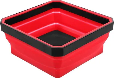 Obrázek produktu pro Miska Strend Pro, nádoba, na skrutky, magnetická, skladacia, silikónová, 115x115 mm