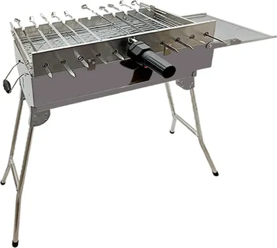 Produktbild von Mangal Set President Edelstahl mit Drehspießregler für 11 Spieße