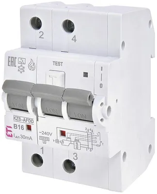 Produktbild von ETI Brandschutzschalter KZS-AFDD 3M2p B 2-polig