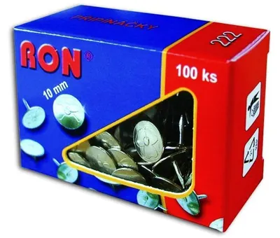 Obrázok produktu pre Připínáčky RON 222, 10 mm, 100 ks