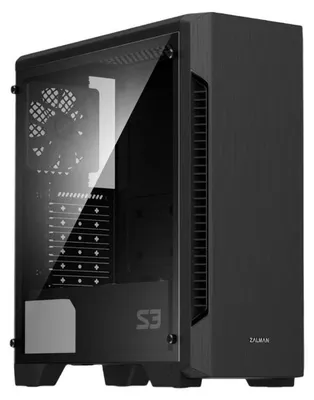 Zdjęcie produktu dla Zalman S3 TG zabezpieczenia & uchwyty komputerów Midi Tower Czarny
