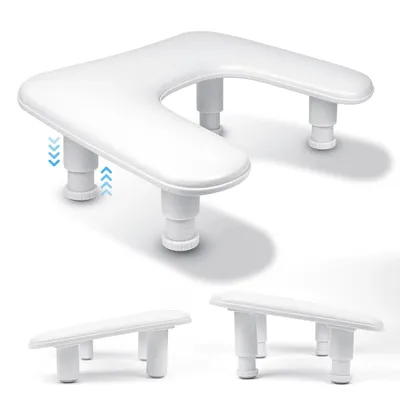 Produktbild von U-förmige Handauflage für Nagelstudio Höhenverstellbar Wrist Rest Maniküre Weiß