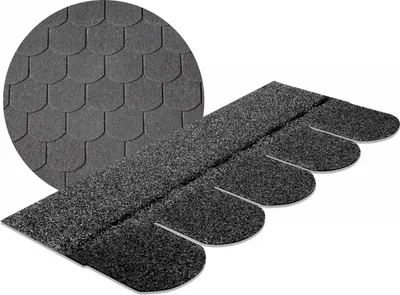 Produktbild von Dachschindeln Biberschwanz in Schwarz, 3 m²