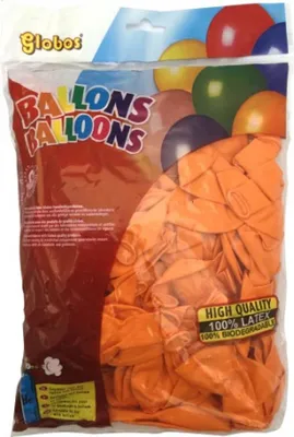 Zdjęcie produktu dla Balony Globos pomarańczowe - 100 sztuk lateksowych dekoracji imprezowych