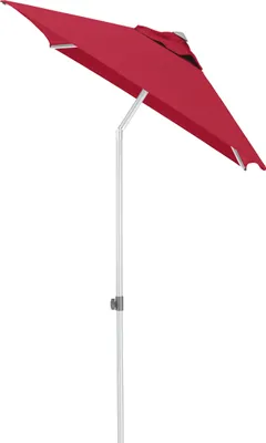 Produktbild von KETTLER  Easy Push Schirm 150x210 cm, UPF 50+, silber/ rot, Aluminium/Polyester mit PolyurethanBeschichtung