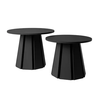 Produktbild von Couchtischset SILVA 2in1 - Schwarz
