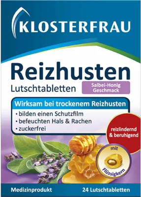 Image de Klosterfrau Toux grasse pastilles à sucer sauge-miel (24 cp)
