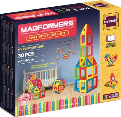 Obrázek produktu pro Magnetická stavební sada - Základní sada Magformers, 30 dílků