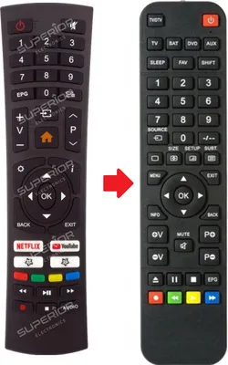 Produktbild von Ersatz Fernbedienung Smart Tech SMT32P28HV1U1B1 | SMT32P28SLN83U