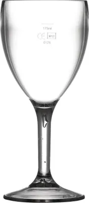 Obrázok produktu pre Bbp Polykarbonátové poháre na víno 255 ml s označením 175 ml (12 kusov)