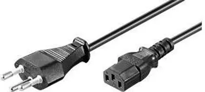 Produktbild von Netzkabel 1,8m schwarz mit Schweiz-Stecker
